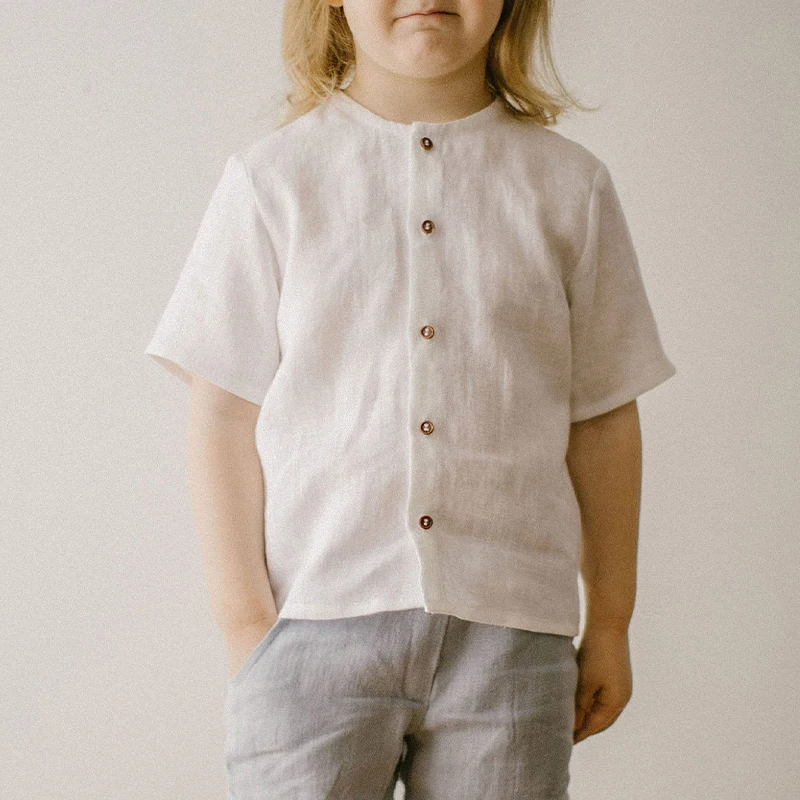 Boys%20Cotton%20And%20Linen%20Short%20Sleeve%20Shirt