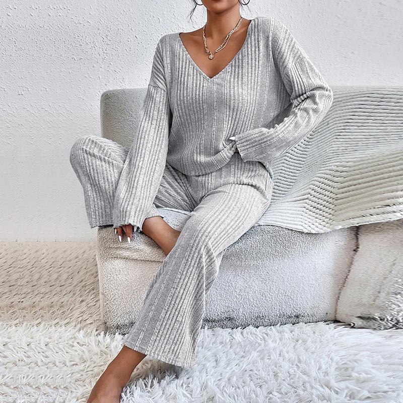 Light%20Gray%20Pajamas%20Homewear%20Set