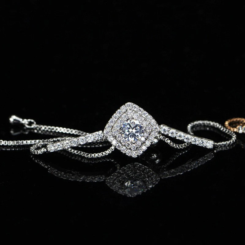 White%20Gold%20Platinum%20Square%20Ladies%20Bracelet