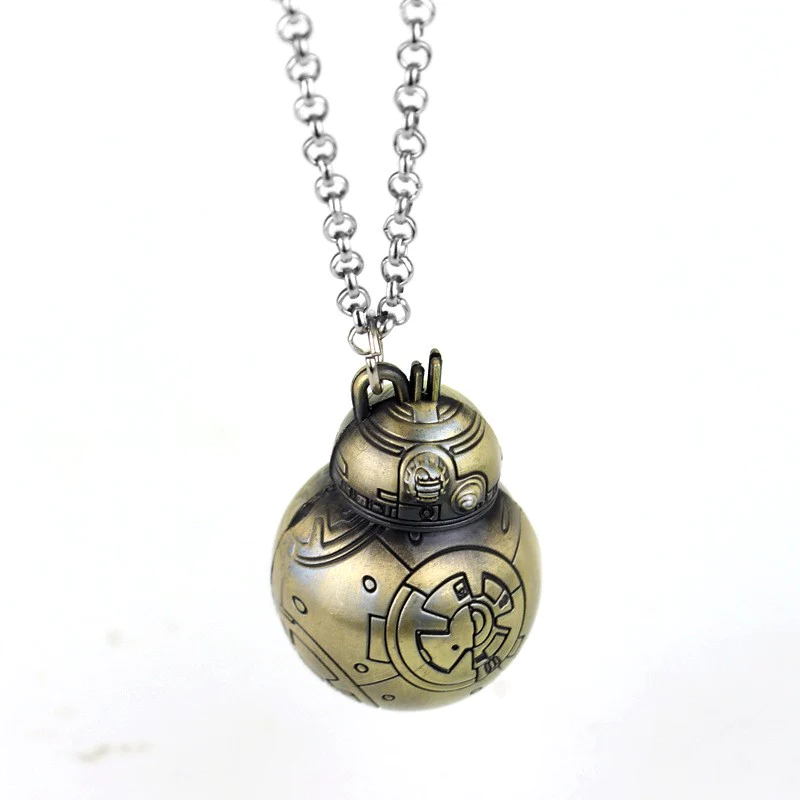 Starwars%20BB-8%20Robot%20bronz%20necklace/