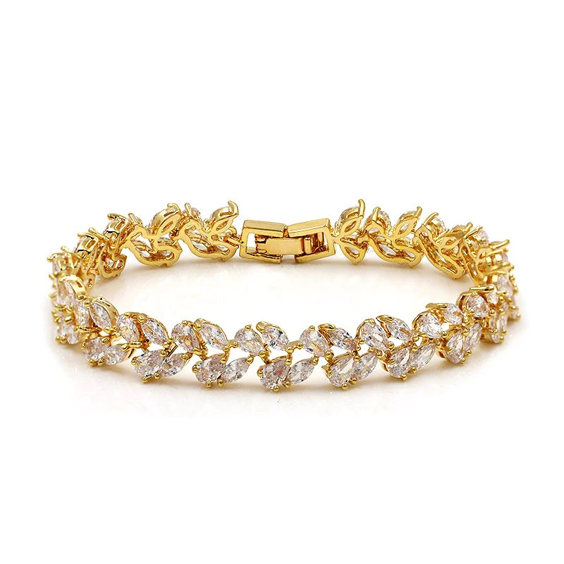 Gold%20Platinum%20Marquise%20Tennis%20Bracelet