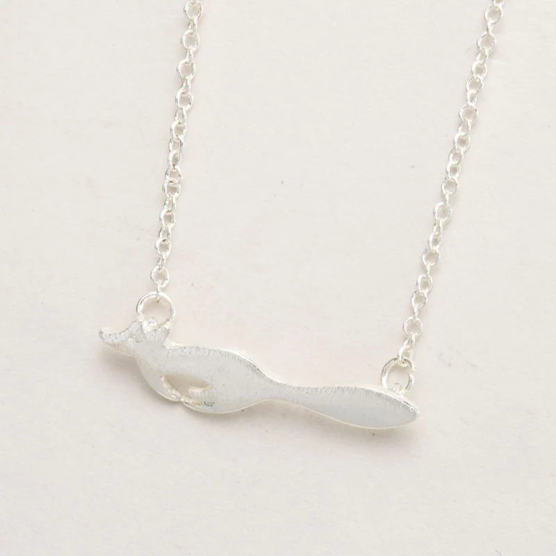 Running%20Fox%20Silver%20Necklace/