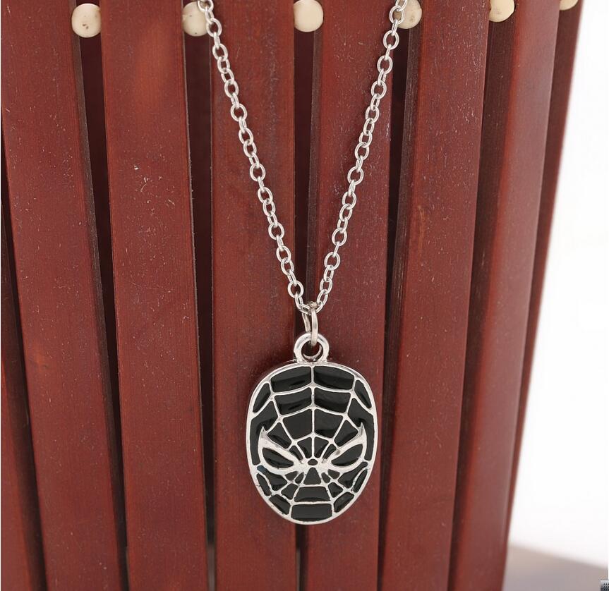 Spiderman%20mask%20silver%20mask%20necklace