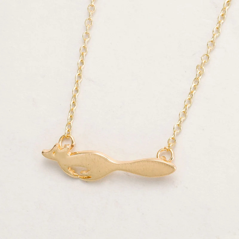 Running%20Fox%20Gold%20Necklace/