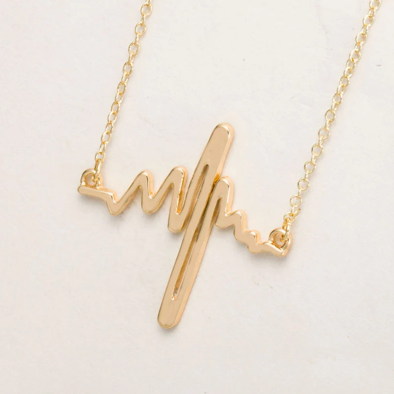 Heartbeat%20Necklace,gold/