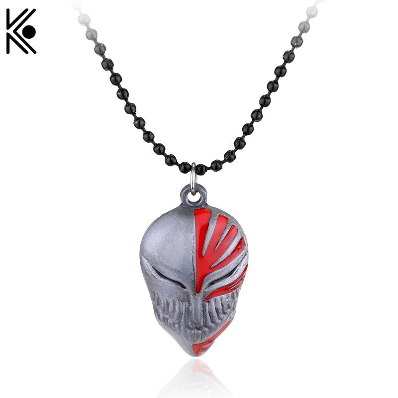 Anime%20Bleach%20kurosaki%20mask%20logo%20Necklace/