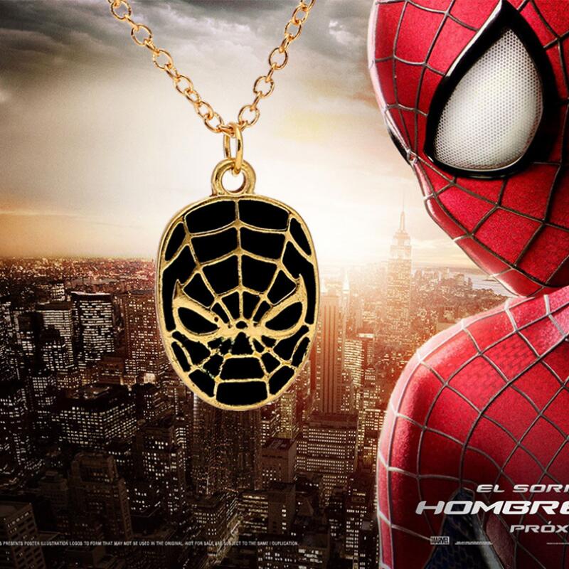 Spiderman%20mask%20gold%20mask%20necklace