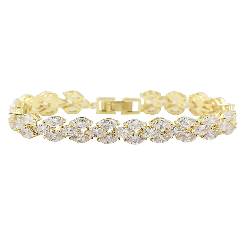 Gold%20Platinum%20Baguette%20Bracelet/