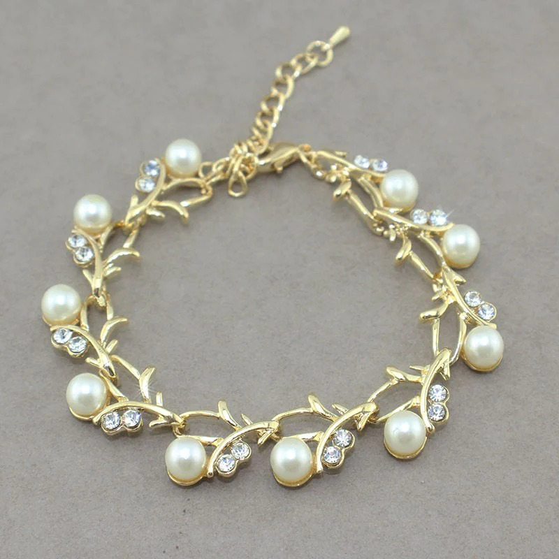 Gold%20plated%20pearl%20flower%20branch%20bracelet/