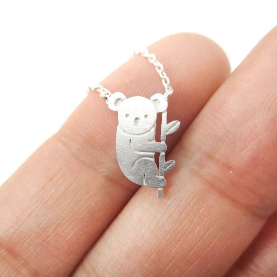 Koala%20Bear%20Silver%20Necklace/