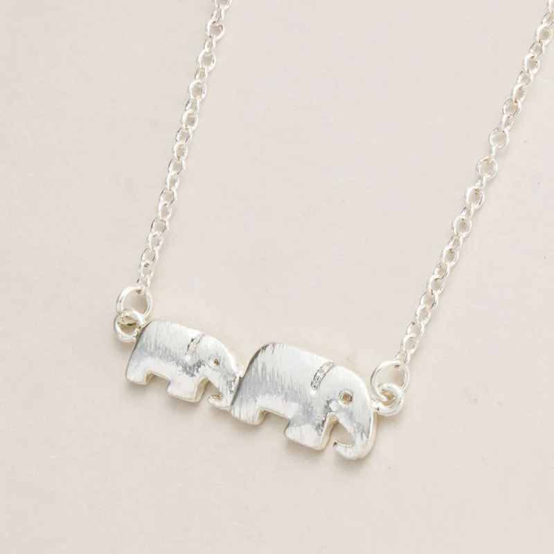 Mother%20and%20Baby%20Elephant%20Silver%20Necklace/