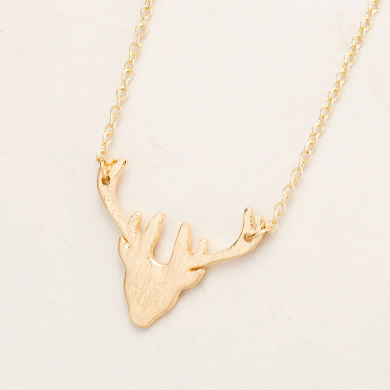 Gold%20Deer%20Horn%20Necklace/