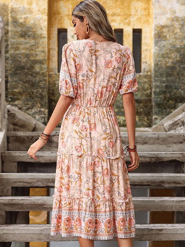 Bohemian%20Pink%20Floral%20Summer%20Dress%20