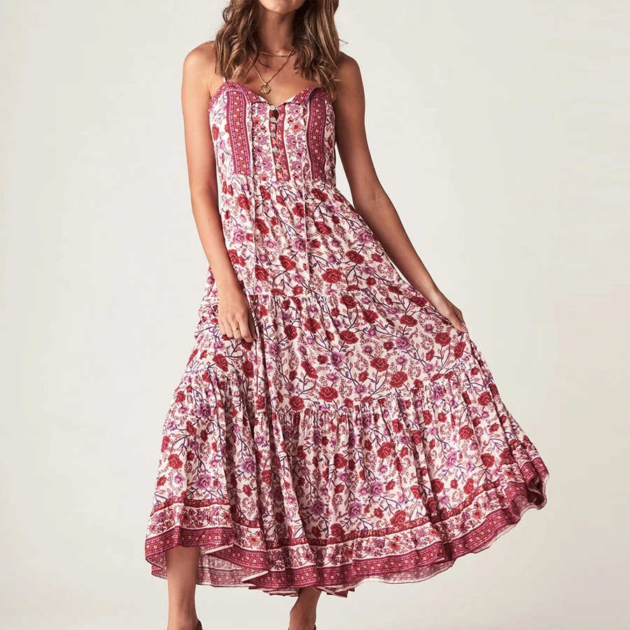 Wine%20Gypsy%20Floral%20Summer%20Dress%20%20%20%20