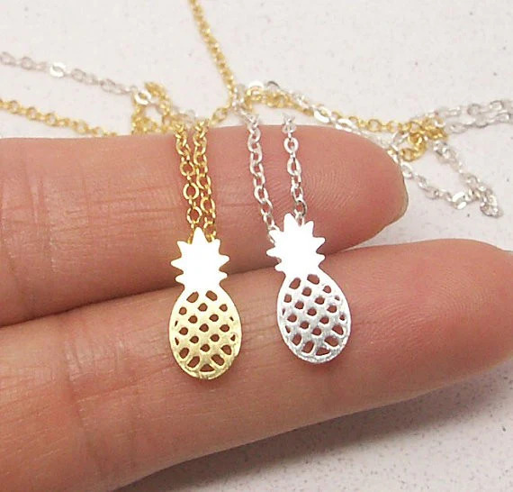 Pineapple%20Silver%20Necklace