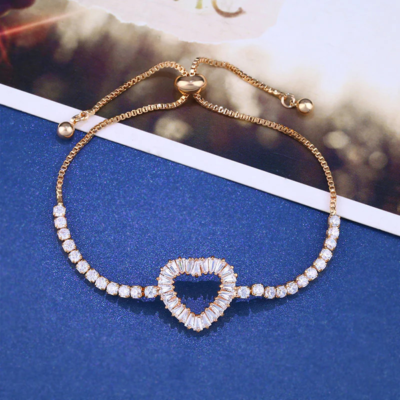 Zircon%20Gold%20Heart%20Bracelet