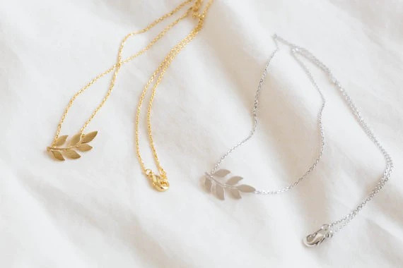 Leaf%20Silver%20Necklace/