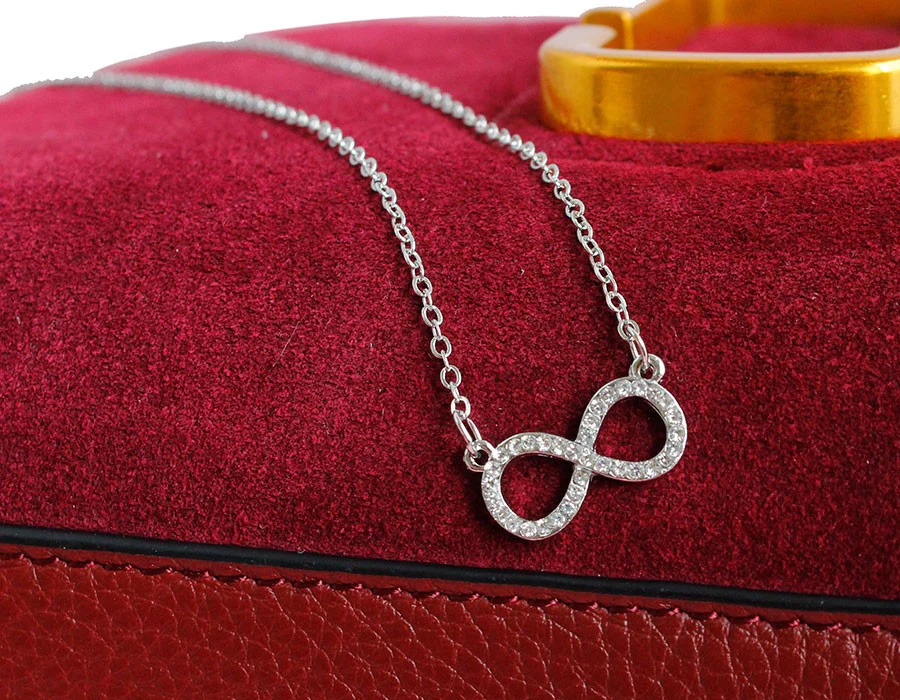 Infinity%20with%20Rhinestones%20silver%20Necklace/