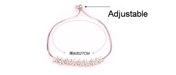 White%20Gold%20Platinum%20Sparkling%20Crystal%20Flower%20Design%20Bracelet