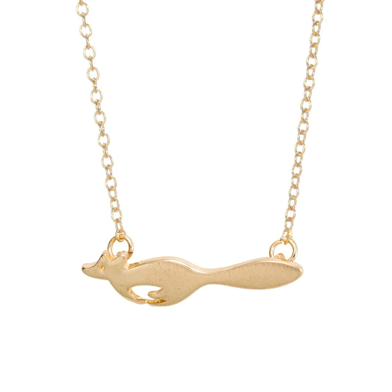 Running%20Fox%20Gold%20Necklace/