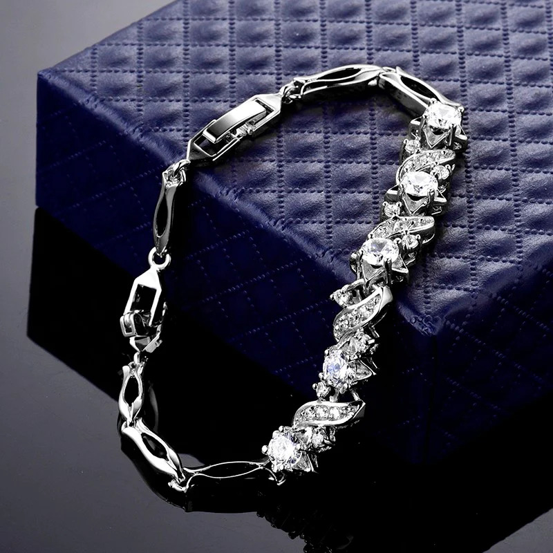 Elegant%20White%20Gold%20Zircon%20Bracelet/