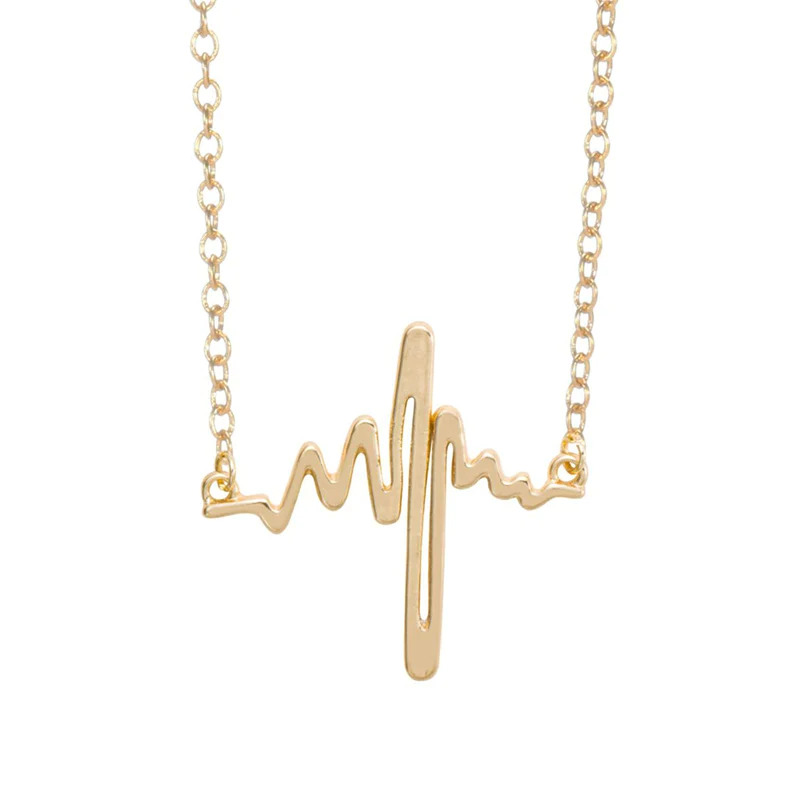 Heartbeat%20Necklace,gold/