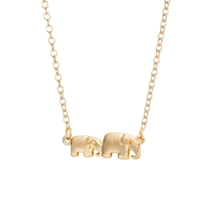 Mother%20and%20Baby%20Elephant%20Gold%20Necklace/