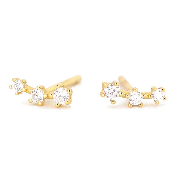 Dainty%20Three%20Zircon%20Stud%20Earrings