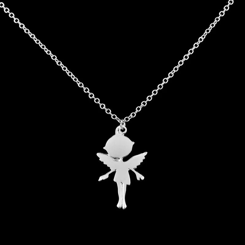 Angel%20Girl%20Necklace,silver/