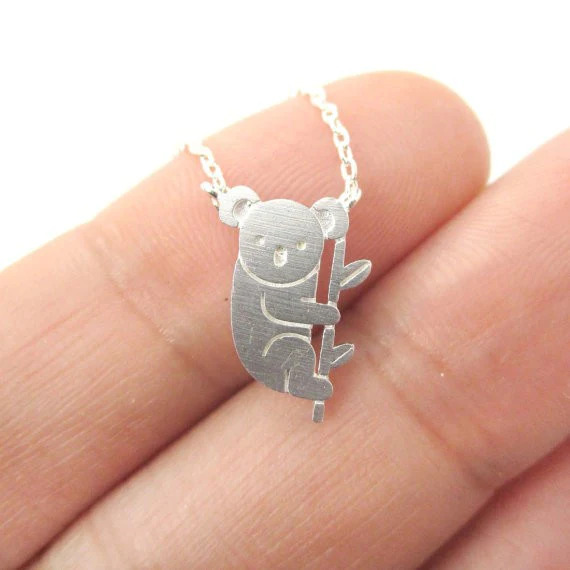 Koala%20Bear%20Silver%20Necklace/