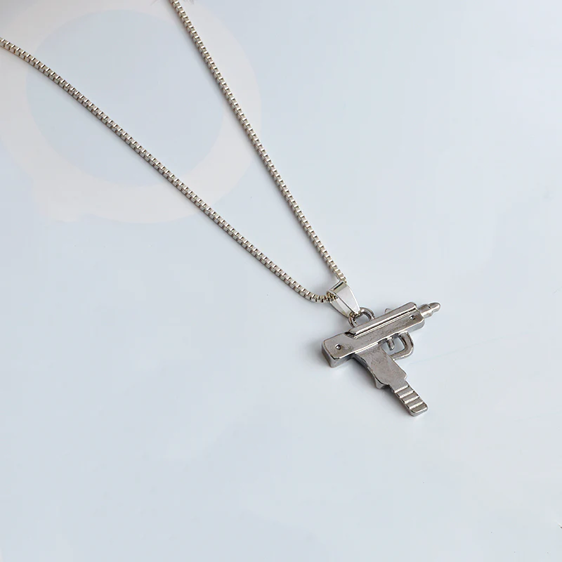 Steyr%20UZI%20Gun%20Black%20Necklace%20Minimalist%20Necklace