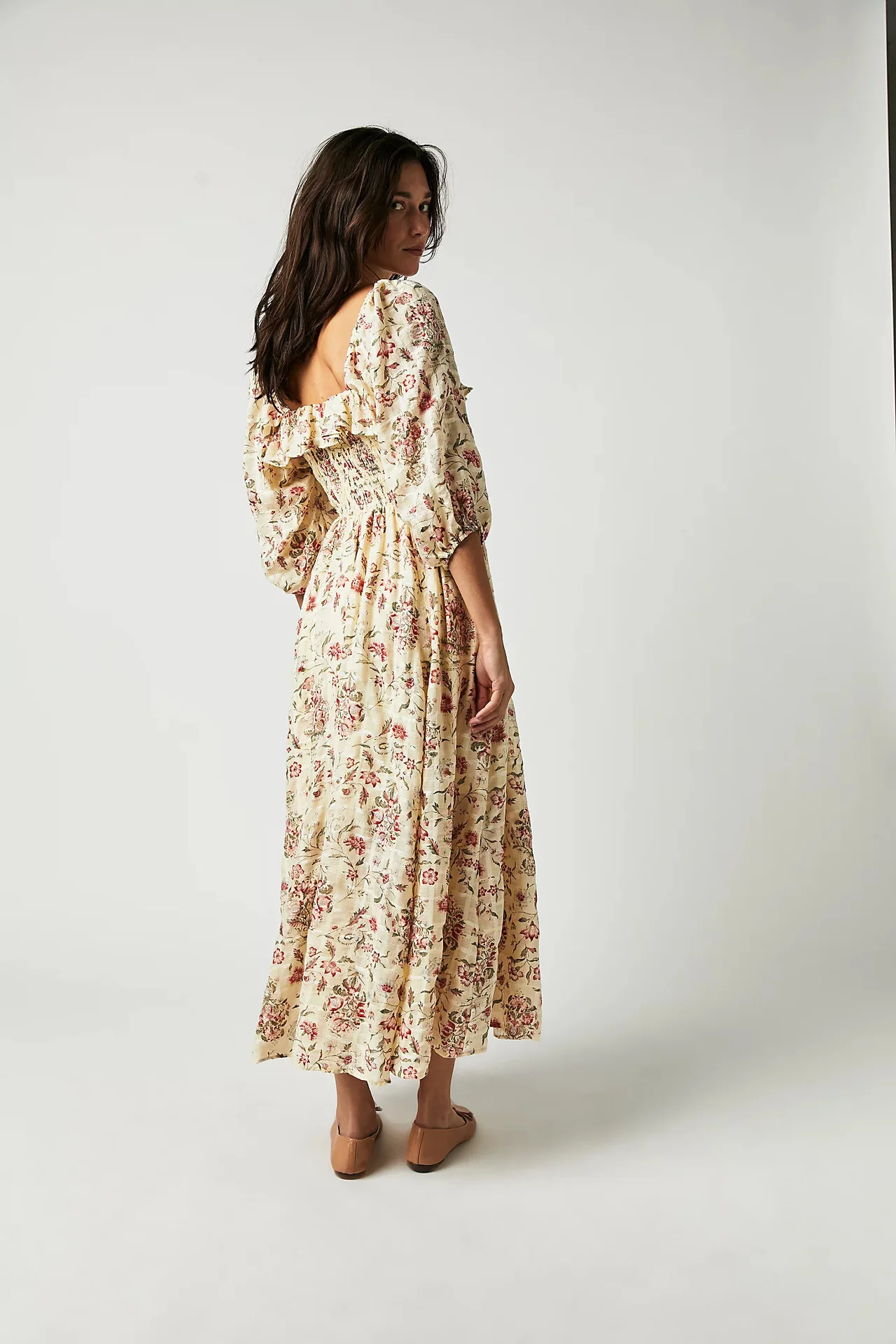 Yellow%20Floral%20Chic%20Boho%20Maxi%20Dress