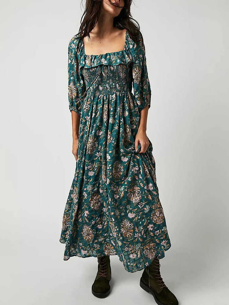 Green%20Floral%20Chic%20Boho%20Maxi%20Dress%20%20-