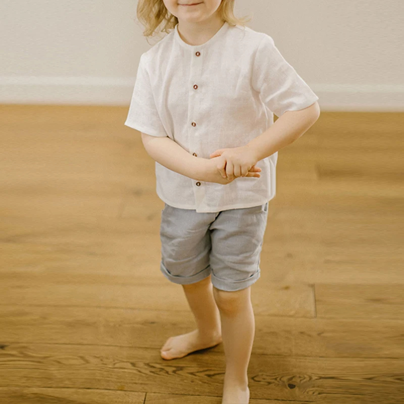 Boys%20Cotton%20And%20Linen%20Short%20Sleeve%20Shirt