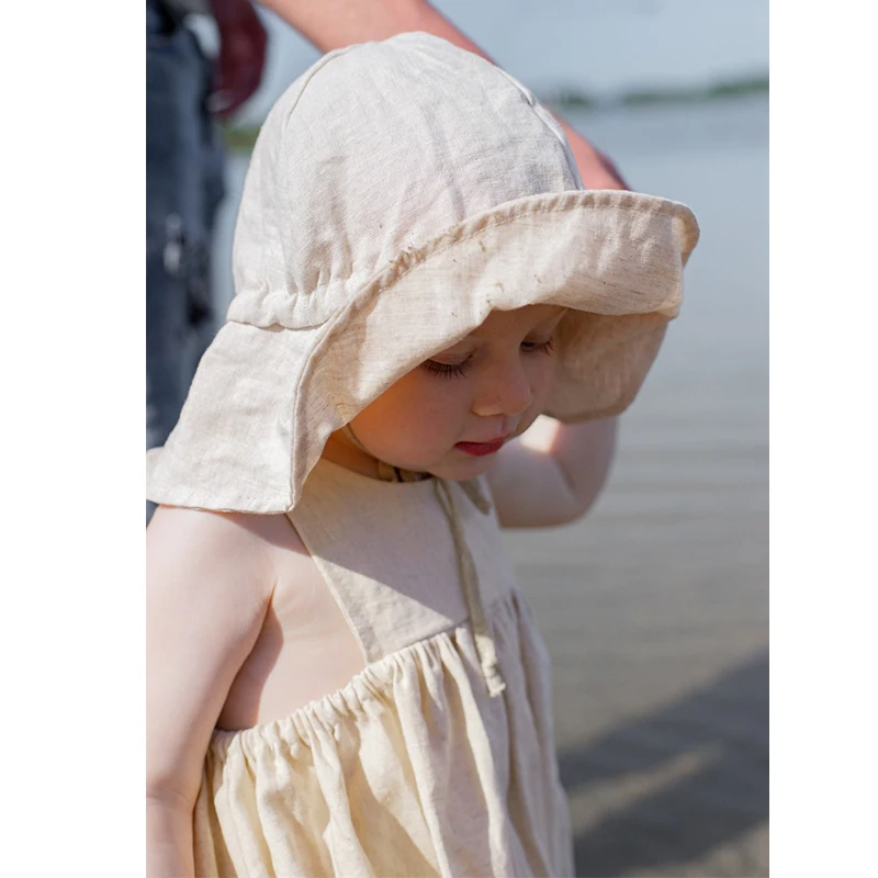 Apricot%20Cotton%20Girl’s%20Loose%20Beach%20Dress%20%20%20%20%20