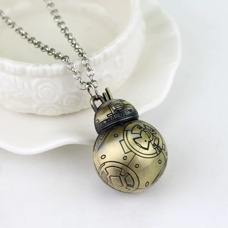 Starwars%20BB-8%20Robot%20bronz%20necklace