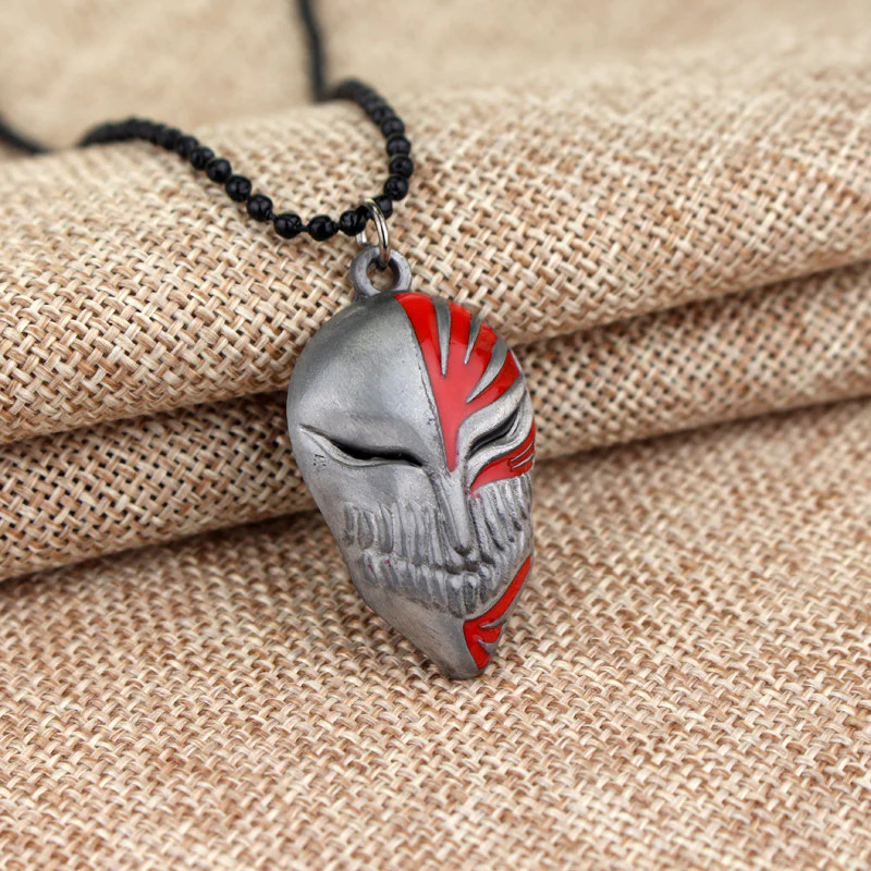 Anime%20Bleach%20kurosaki%20mask%20logo%20Necklace