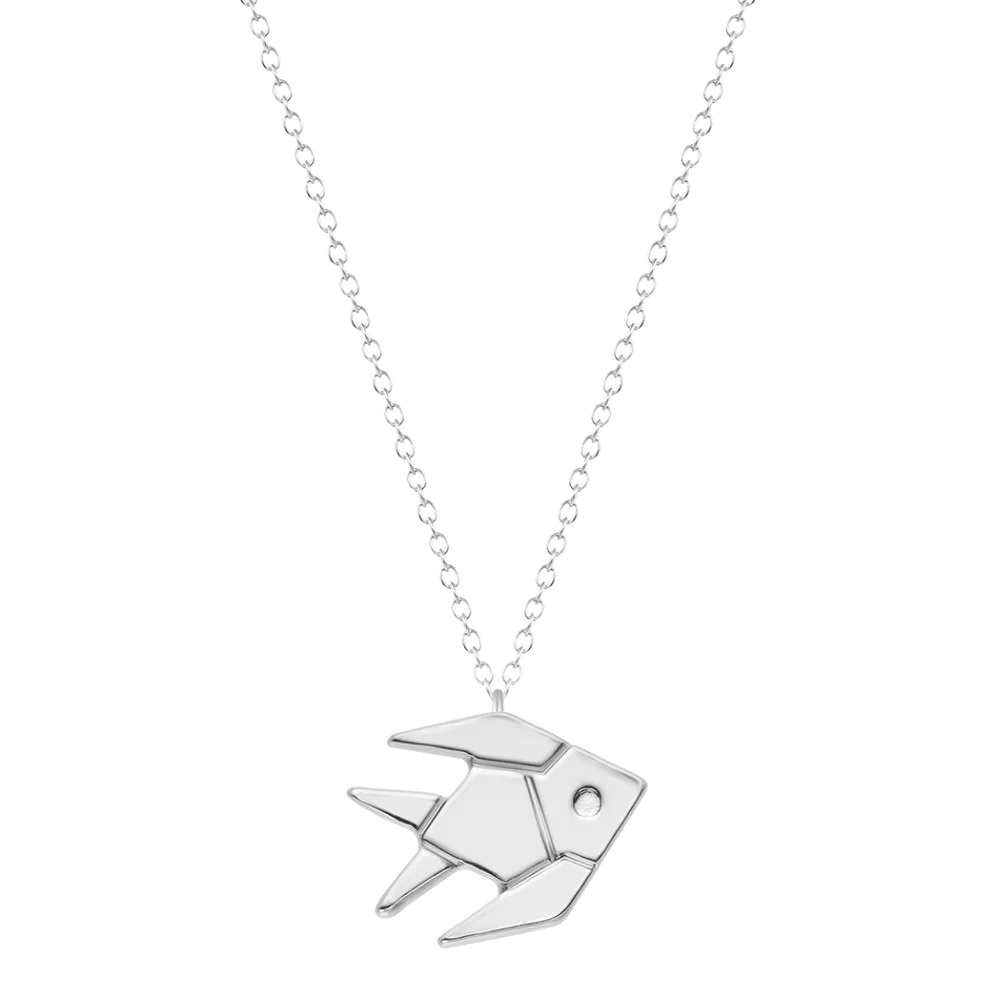 Origami%20Tropical%20Fish%20Silver%20Necklace