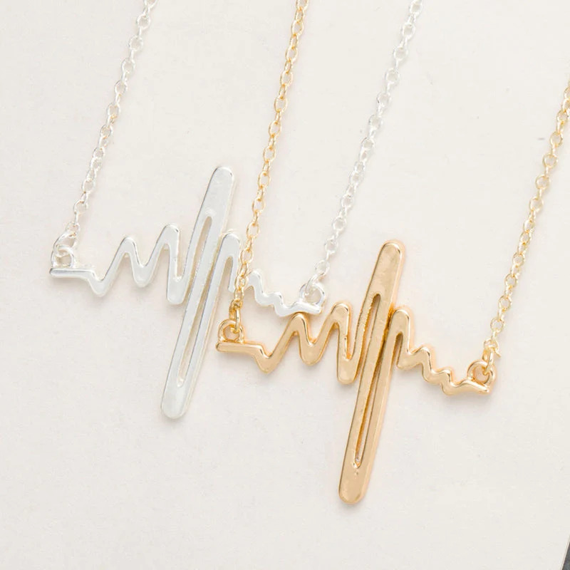 Heartbeat%20Necklace,gold/