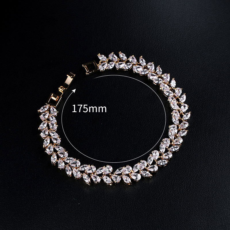 Gold%20Platinum%20Marquise%20Tennis%20Bracelet