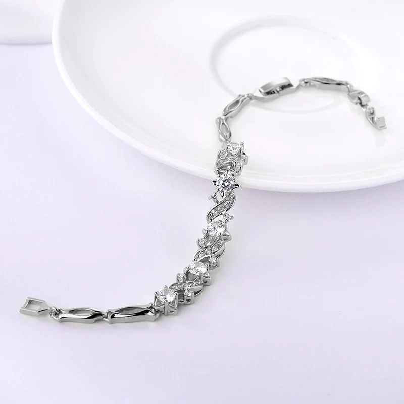 Elegant%20White%20Gold%20Zircon%20Bracelet