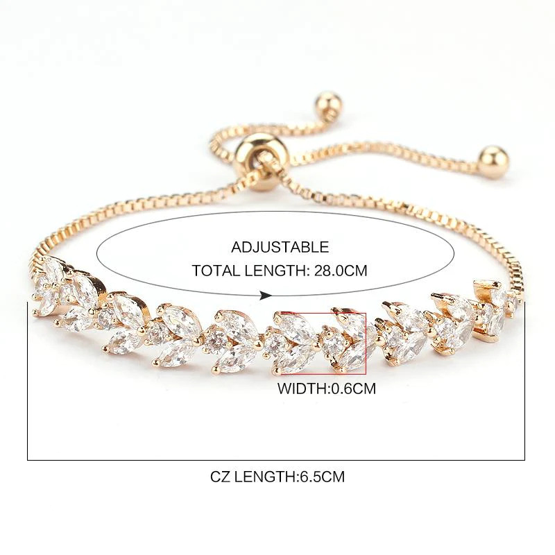 Gold%20Platinum%20Marquise%20and%20Round%20Cubic%20Zircon%20Bracelet