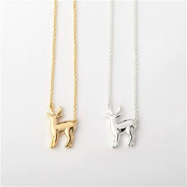 Cute%20Deer%20Silver%20Necklace%20Minimalist%20Necklace/