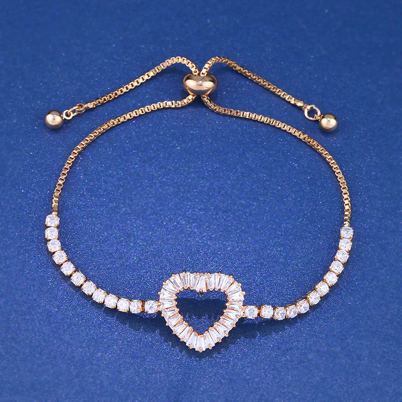 Zircon%20Gold%20Heart%20Bracelet