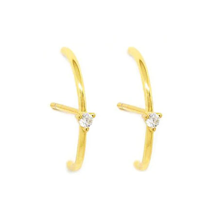 Minimalist%203%20Prongs%20CZ%20Ear%20Lobe%20Cuff%20Earrings/