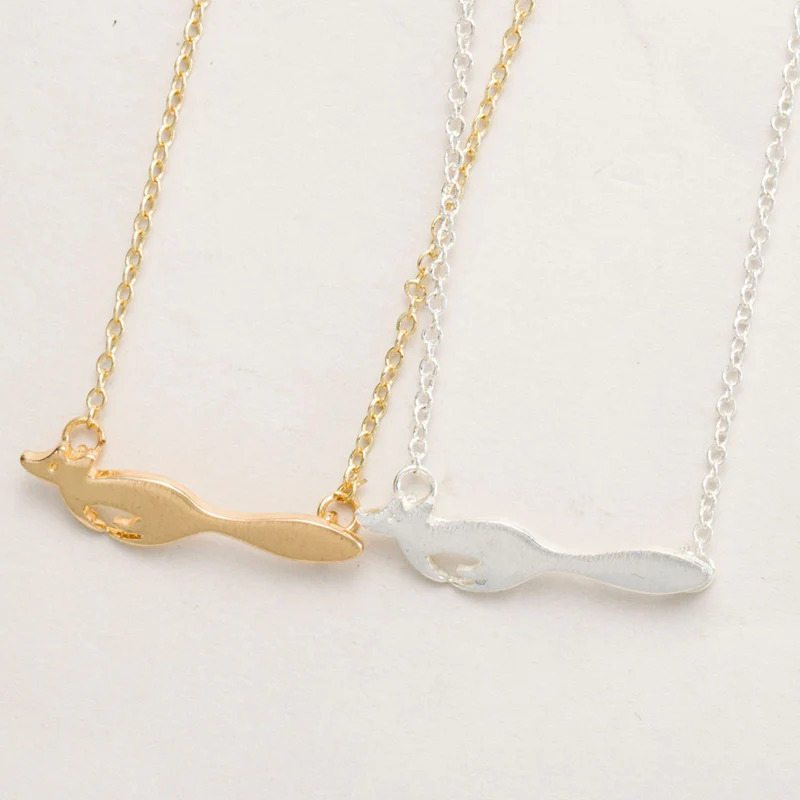 Running%20Fox%20Gold%20Necklace/