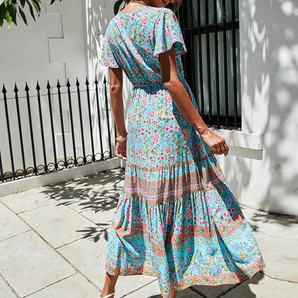 Blue%20Floral%20Bohemian%20Summer%20Dress%20%20%20%20%20