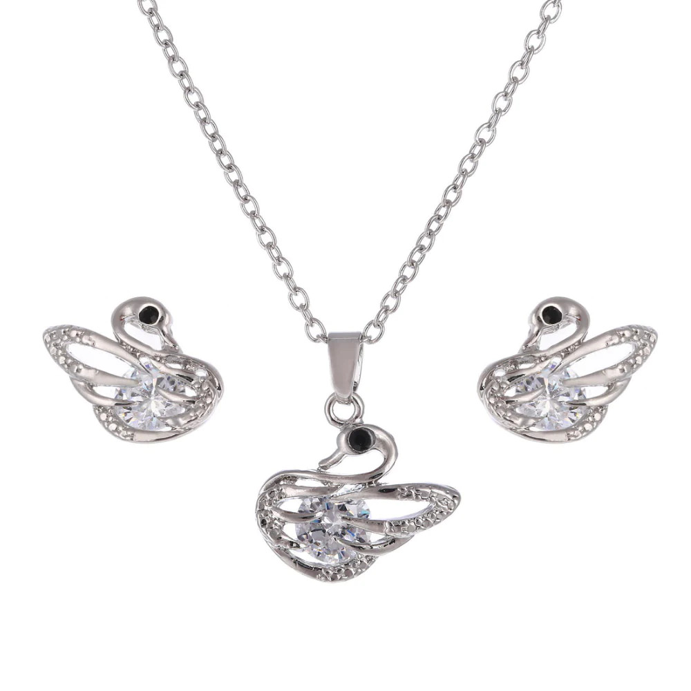 Silver%20and%20white%20crystal%20stone%20romantic%20swan%20women’s%20jewelry%20set