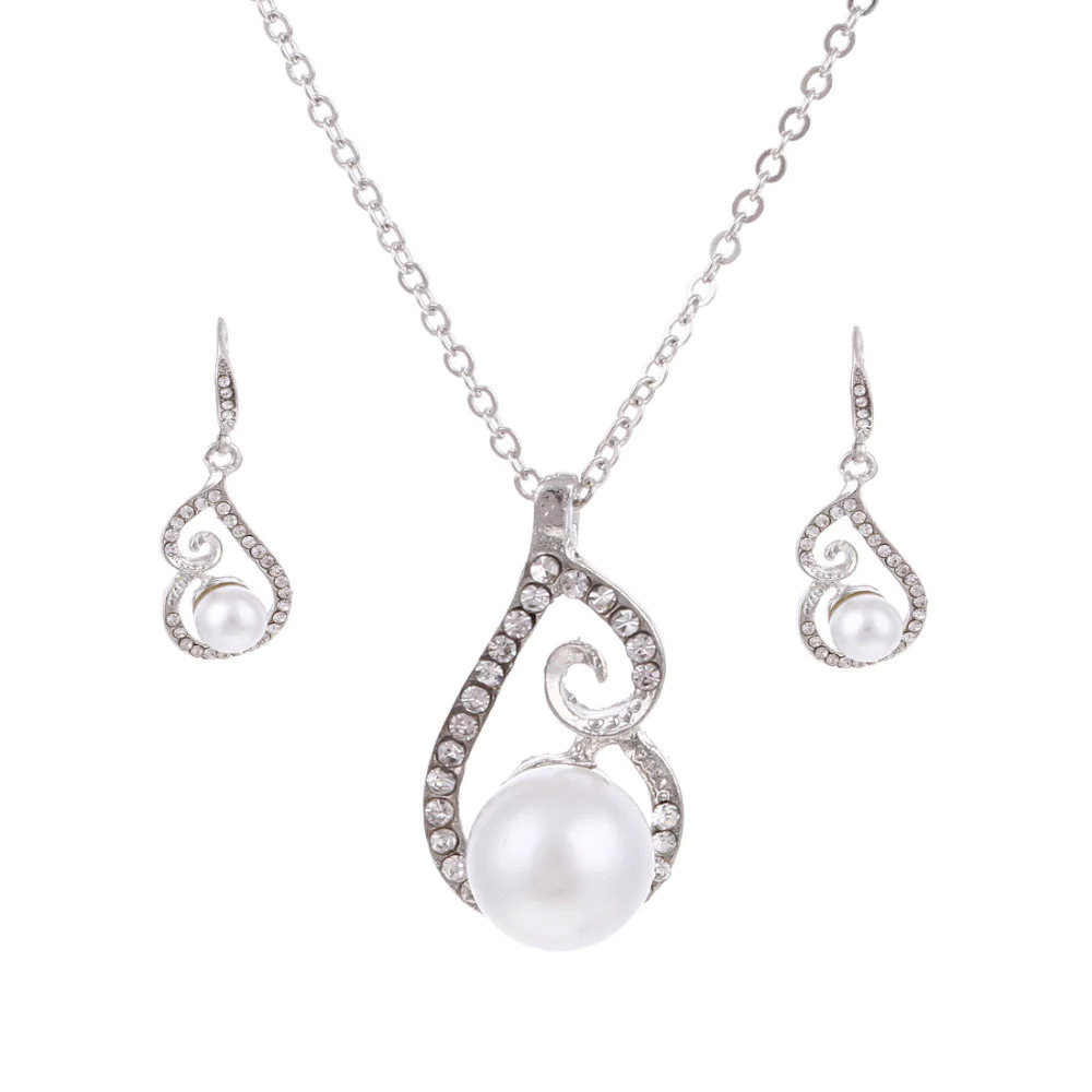 silver%20white%20simulated%20pearl%20romantic%20design%20womens%20jewelry%20set/