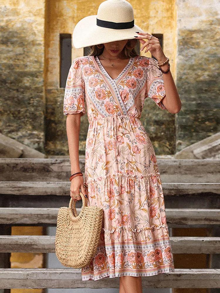 Bohemian%20Pink%20Floral%20Summer%20Dress%20